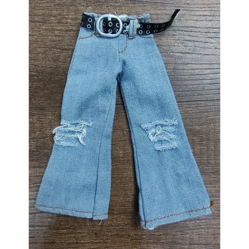 BRATZ DOLL SIZE FADED JEANS BELT Distressed Z21